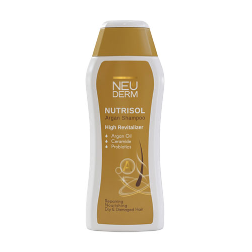 شامپو تقویتی روغن آرگان نوتریسل نئودرم|Neuderm nutrisol argan shampoo