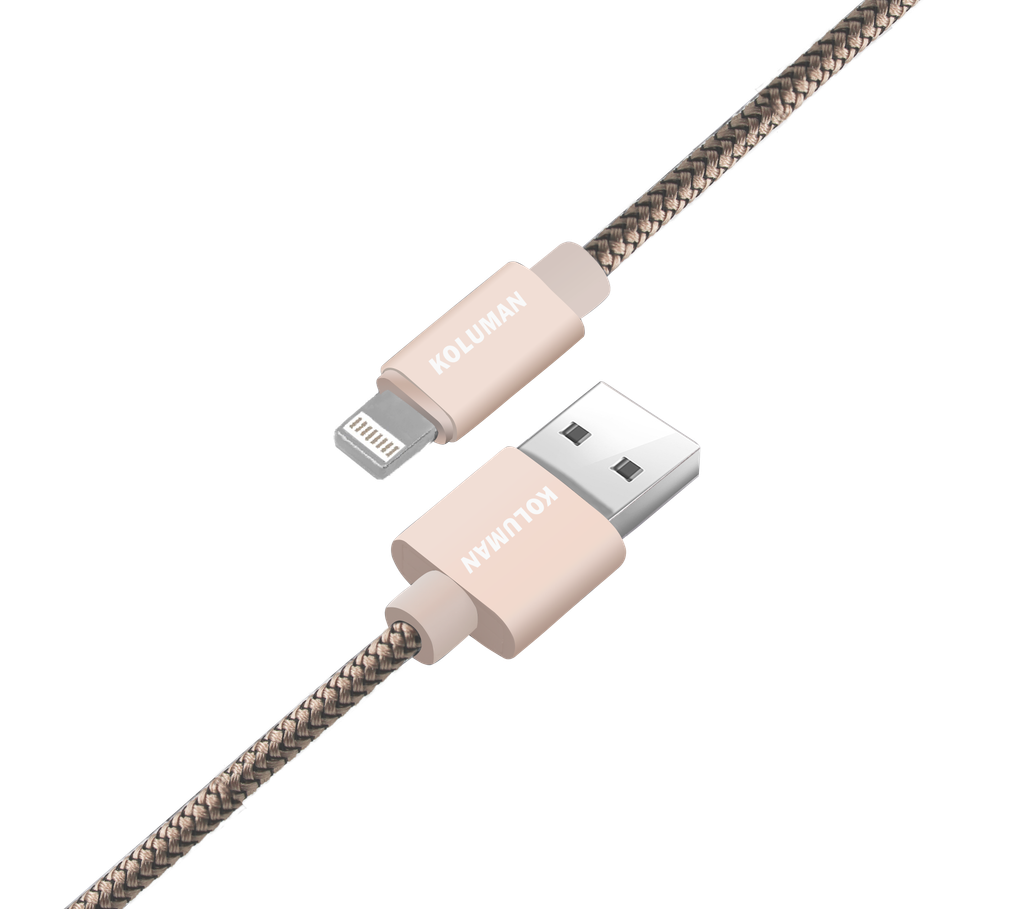 کابل تبدیل USB به USB – C کلومن مدل KD – 19 مجموعه ۴ عددی مشکی