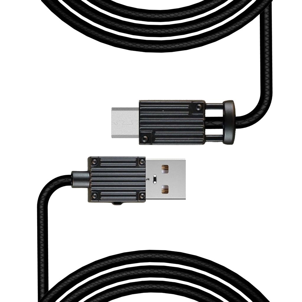 کابل تبدیل USB به microUSB کلومن مدل KD-20 طول ۱ متر خاکستری