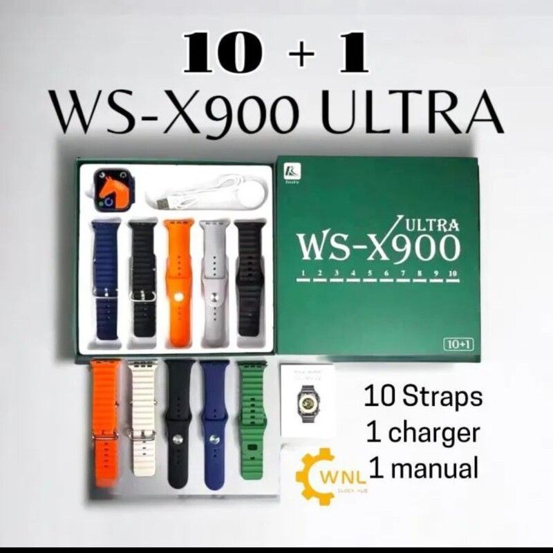 ساعت هوشمند WS-X900 Ultra | همراه ۱۰ بند