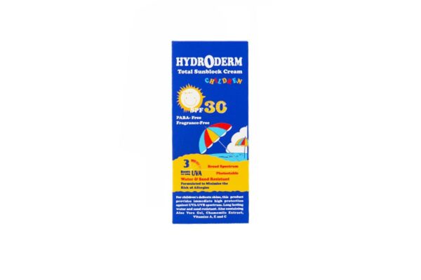 کرم ضد آفتاب کودکان هیدرودرم SPF 30 حجم 50 میلی لیتر