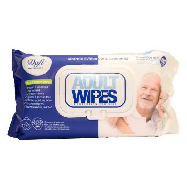 دستمال مرطوب دافی مدل Adult Wipes بسته ۱۰۰ عددی